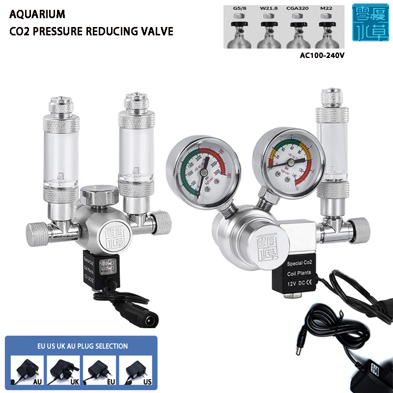 Aquarium Plant No Co2 - Regolatore di CO2 per acquario, valvola