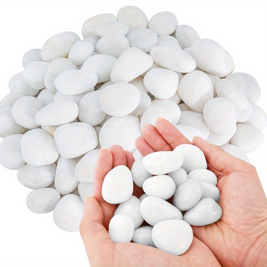 Aquarium Planted - 200/400g Bianco Alto Lucido Ciottoli Naturali