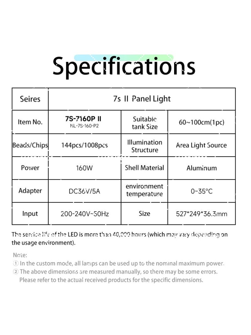 Luce LED per Acquario 160W RGB - Aquarium Planted recensione e prezzo